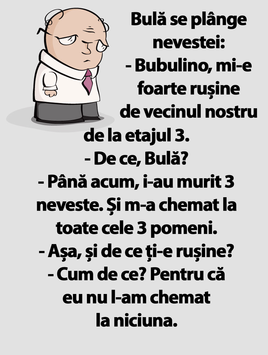 bancul zilei