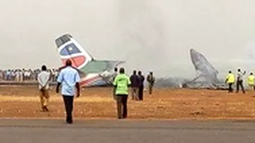 Avion de pasageri, prăbuşit în Sudanul de Sud! Cel puţin 44 de persoane au murit