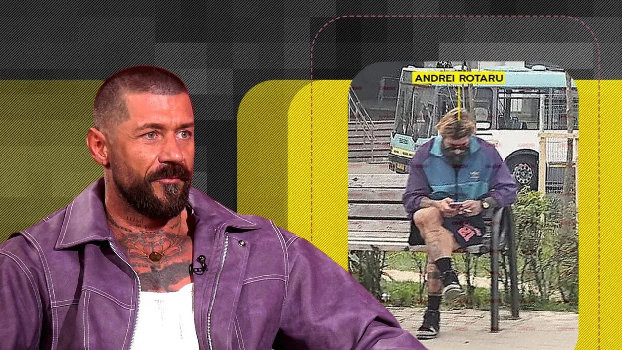 Andrei Rotaru, de nerecunoscut. Imagini tulburătoare cu fostul concurent de la Insula Iubirii, pe străzile Capitalei