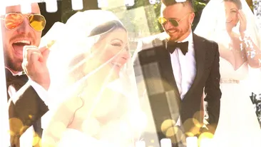 Gabriela Cristea, primele imagini îmbrăcată în rochia de mireasă. Vedeta și Tavi Clonda, fericiți în ziua cununiei religioase