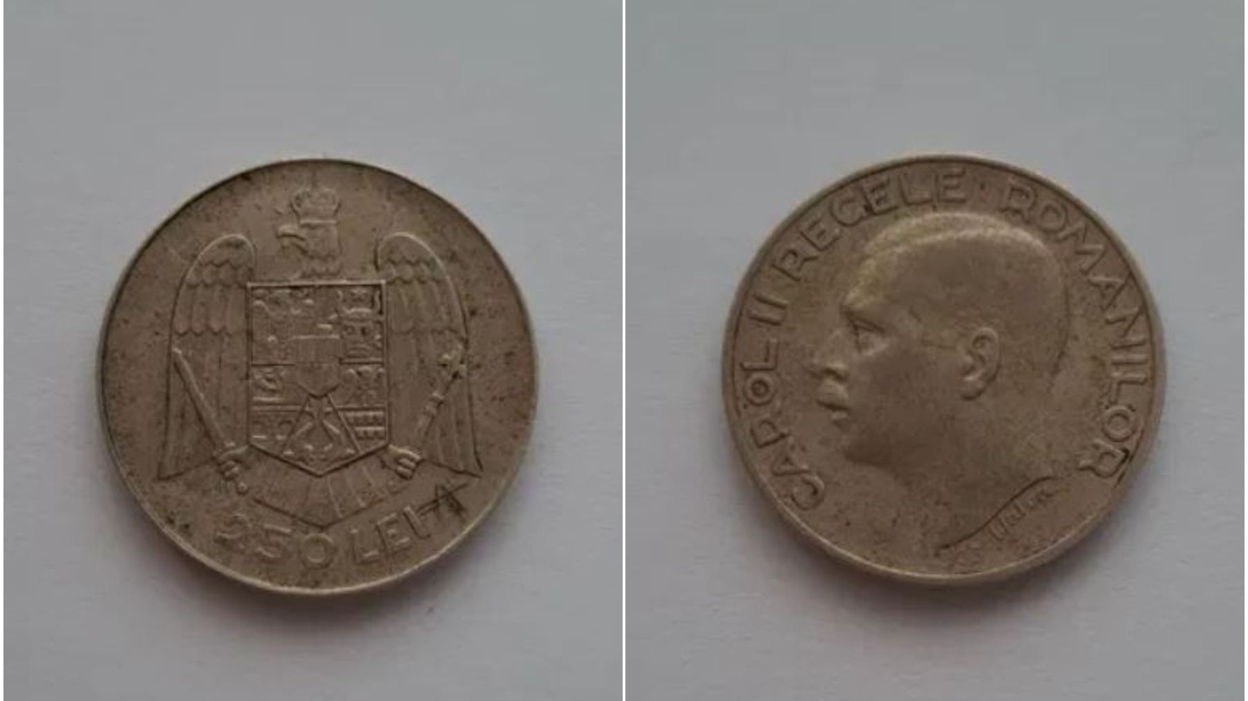 Tu mai ai așa ceva acasă? Prețul la care se vinde o monedă de 250 lei din 1935, pe OLX, în 2023