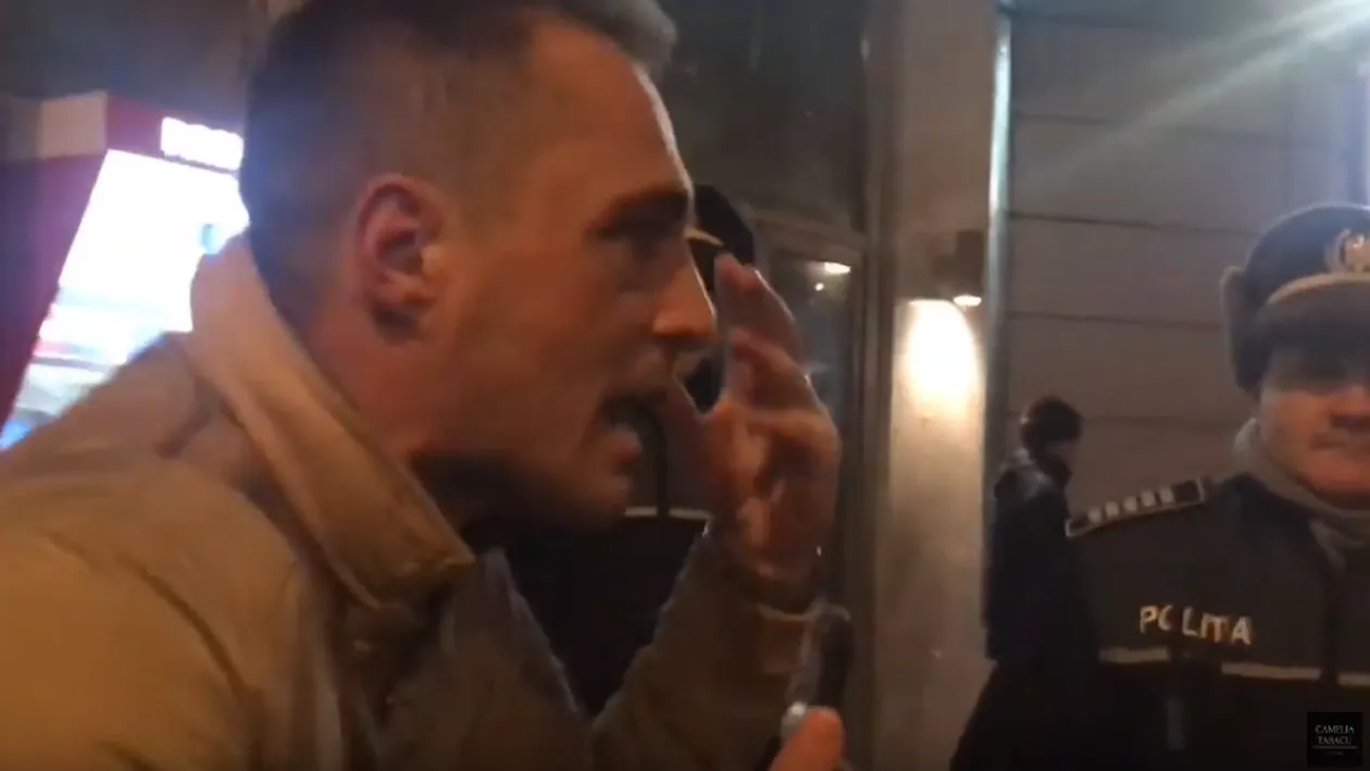 Vladimir Drăghia, bruscat și cu hainele sfâșiate, în fața Ateneului Român! De ce a fost amendat de jandarmi