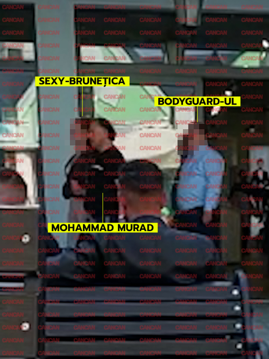 Murad a fost însoțit de o brunetă sexy și de bodyguard (Foto: CANCAN.RO)