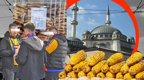 Românii au luat cu asalt Piața Taksim, înainte de România-Turcia. Cât costă un doner sau un porumb copt?