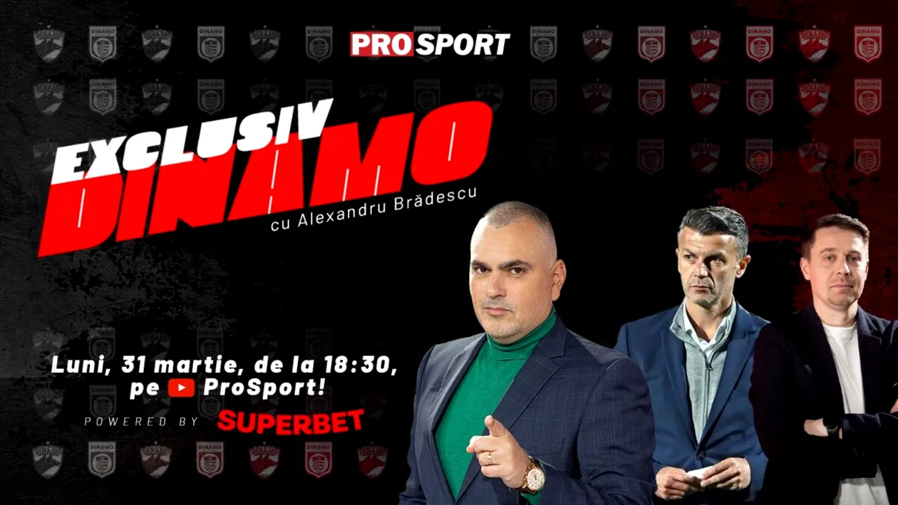 „EXCLUSIV DINAMO”, de la ora 18.30! Aflăm adevăratul motiv pentru care Dinamo nu poate să o bată pe FCSB de 8 meciuri! Comentăm LIVE din studio