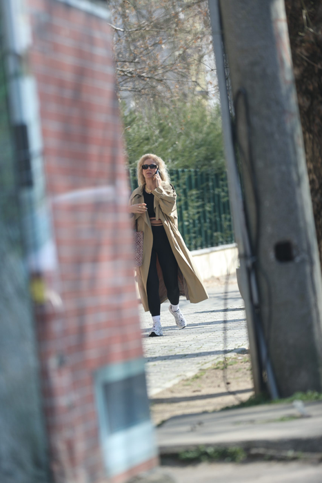 Andreea Bănică, după ce a ieșit de la salon (Foto: CANCAN.RO)
