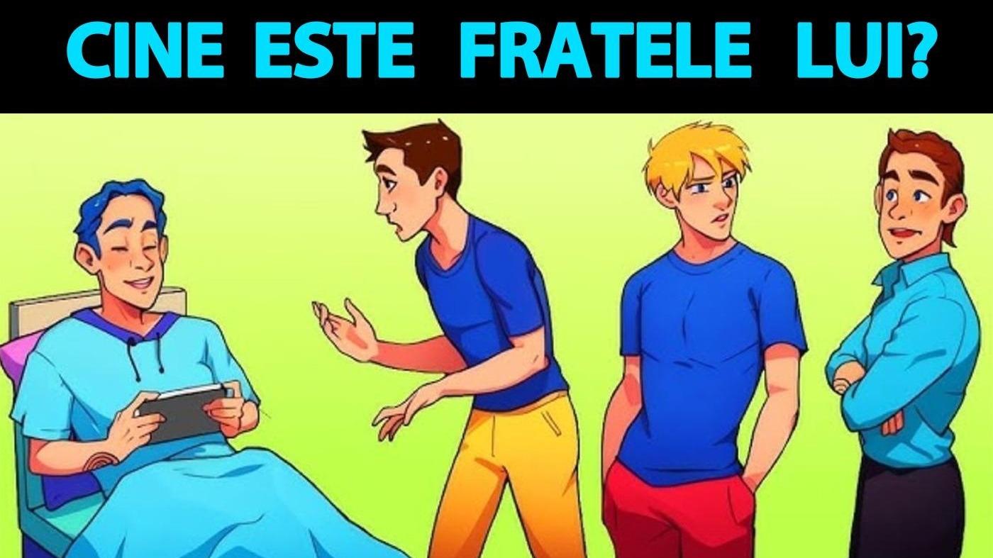 Test de inteligență | Unul dintre acești 3 bărbați este fratele pacientului din imagine. Care?