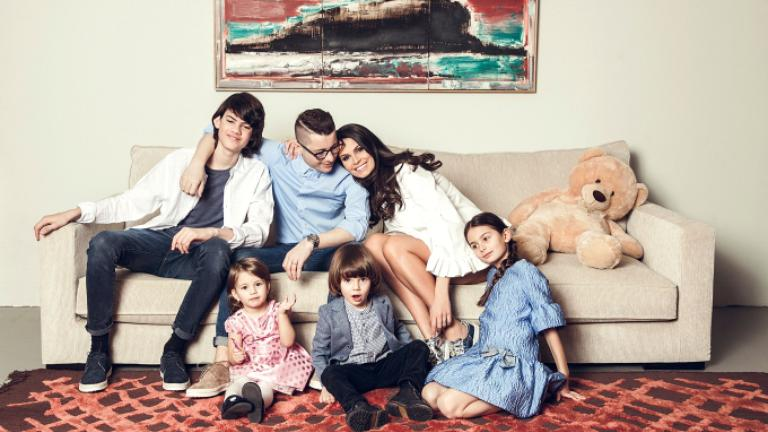 Anca Serea și familia sa