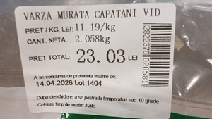 Mănânci varză murată din supermarket? Ce conține, de fapt + reacția Asociației pentru Protecția Consumatorilor din România