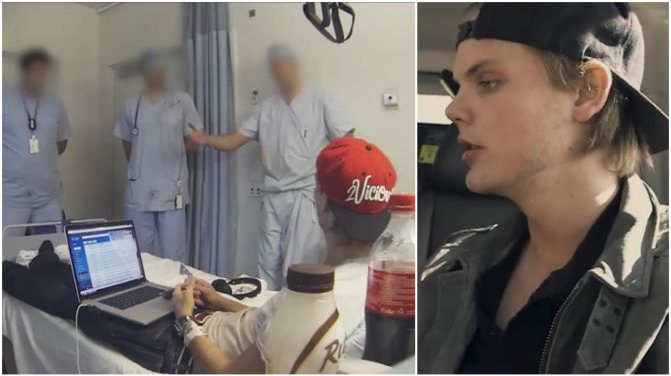 DJ Avicii, poze de pe patul de spital! A mai fost la un pas de moarte
