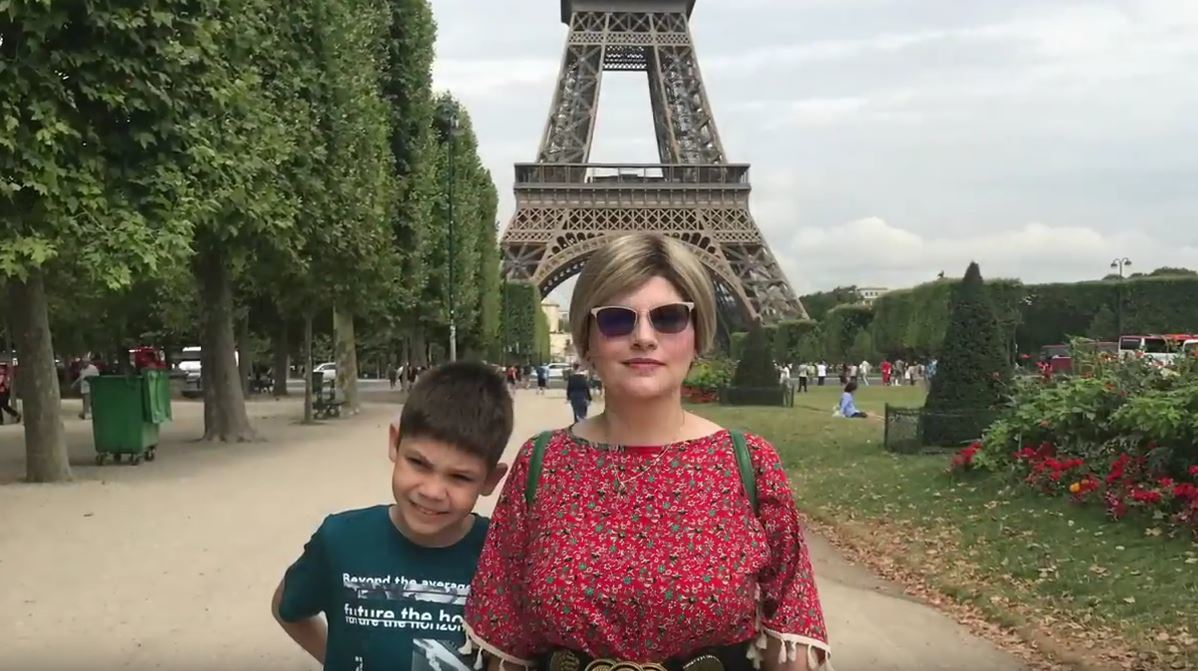 Familia lui Ionuţ Anghel în Paris