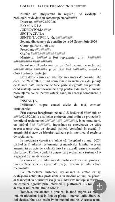 Decizia din prima instanță și, potrivit lui Florinel Nan, este lipsită de probele menționate în articolul publicat