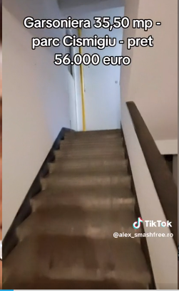 Garsoniera atipică din Cișmigiu /Foto: TikTok