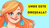 Test de logică | În portretul acestei tinere s-a strecurat o mare greșeală. Găsiți-o în 5 secunde!