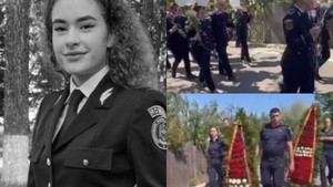 Roberta, polițista de 21 de ani moartă în timpul unei misiuni, a fost condusă pe ultimul drum. Au răsunat zeci de sirene! VIDEO