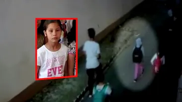 Ultimele imagini cu fetița dispărută în Dâmbovița! Cum a fost filmată de camerele de supraveghere