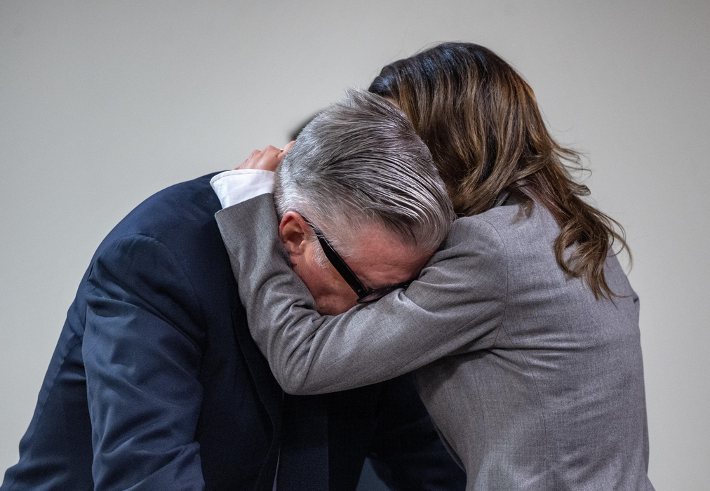 Alec Baldwin si Hilaria Baldwin in timpul procesului. Foto: Profimedia
