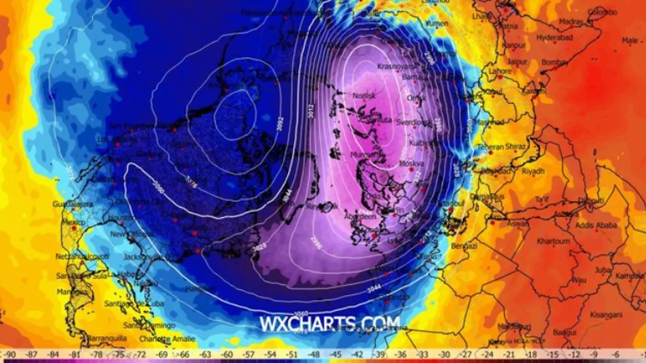 ANM: vortexul polar se destabilizează. Europa ar putea fi lovită de un val de frig extrem