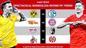 Începe numărătoarea inversă până la reluarea campionatului! Fii pe fază pentru primele meciuri din Bundesliga!