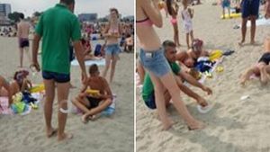 A ajuns la plajă şi a rămas mască ce făceau ”colegii” de cearceaf lângă el! I-a filmat şi a făcut totul public: ”Nu mai vreau concediu in Romania!”