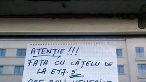 Anunțul de la avizierul unui bloc din București face ravagii pe internet. Ce a putut să scrie un locatar depășește orice imaginație