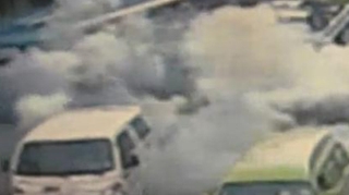 VIDEO EXPLOZIV! Un autobuz  din Coreea de Sud a explodat in plin trafic