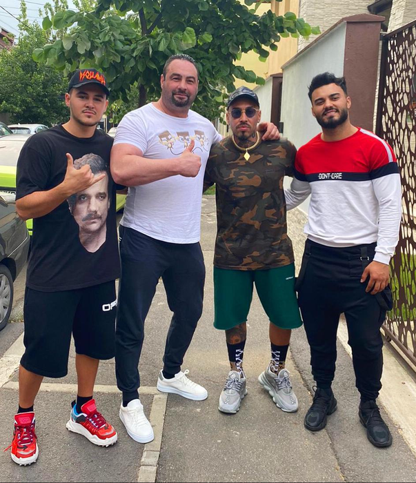 Roger Bogdan, alături de Alex Velea, Mario Fresh și Jador / Sursa foto: CANCAN.RO