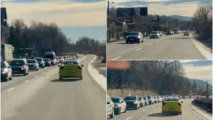 „S-a spart conducta” pe DN1! Imagini cu traficul apocaliptic de pe Valea Prahovei, cât durează coada. VIDEO