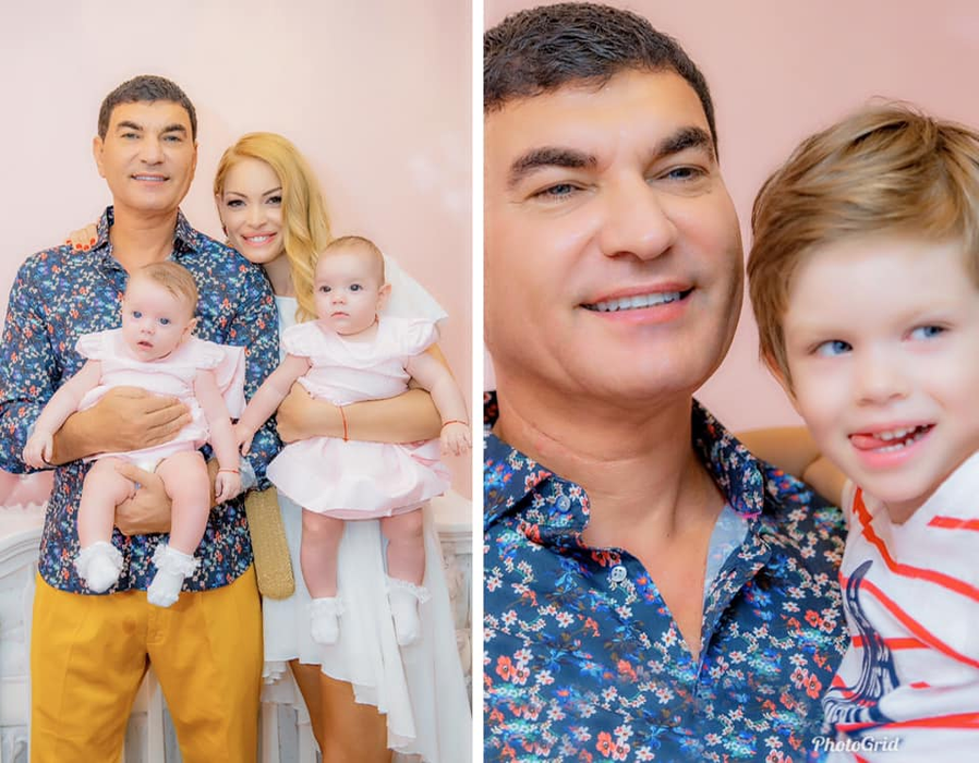 Valentina Pelinel și Cristi Borcea pregătesc botezul gemenelor. Indira și Rania vor împlini în curând 1 an