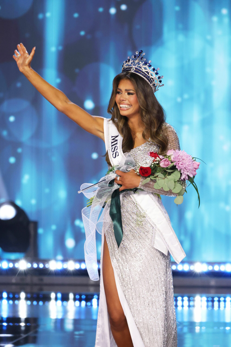 August 5, 2024, Los Angeles, Ca, USA: Alma Cooper, Miss Michigan USA, wins Miss USA Pageant at the 73rd annual Miss USA Pageant at Peacock Theater on August 04, 2024 in Los Angeles, California. (Credit Image: © Crash/imageSPACE via ZUMA Press Wire)