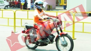 Motociclist la 10 ani