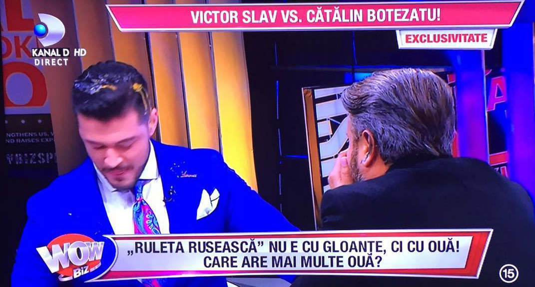 Cătălin Botezatu şi Victor Slav, faţă în faţă! Ce a dezvăluit designer-ul despre iubitul Biancăi Drăguşanu