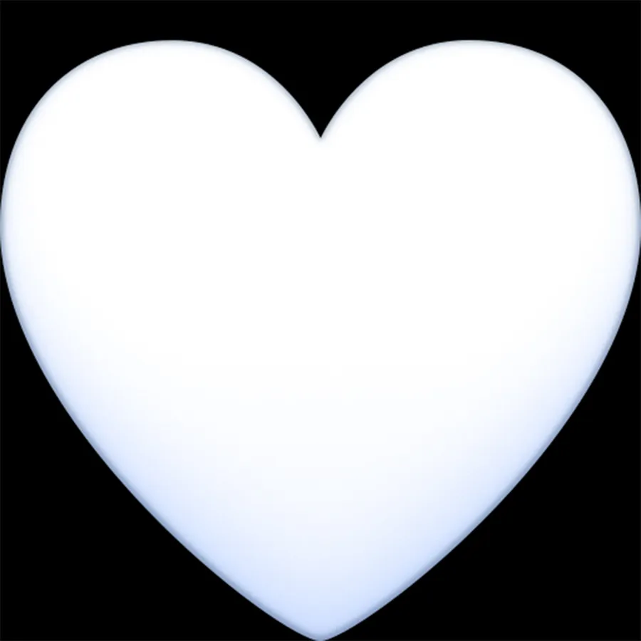 Emoji-ul inimă albă 