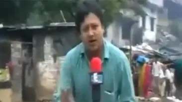 VIDEO Nu ai mai ras de mult asa! Cel mai ciudat reportaj transmis de o televiziune! PE CE sta acest reporter