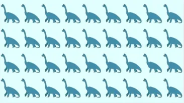 TEST IQ | Unul dintre acești 36 de dinozauri este diferit de ceilalți. Geniile îl găsesc în 4 secunde