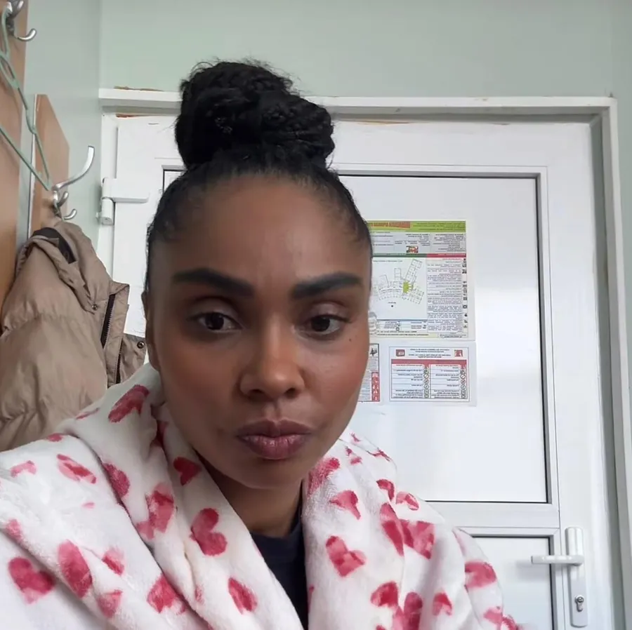 Laurette în spital. SURSA FOTO: TikTok