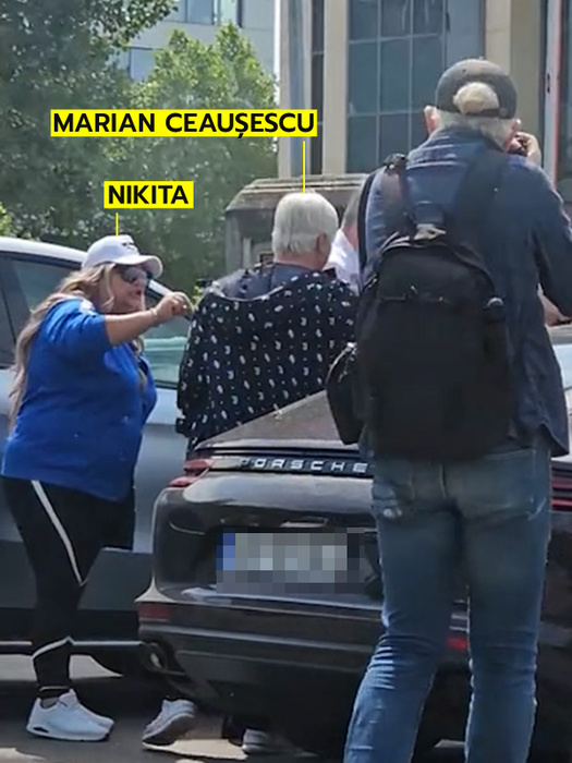 Evenimentul a avut loc la Curtea de Apel București, unde Nikita a venit să-i "protejeze" pe frații Tate (Foto: captură video)