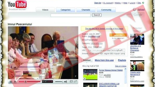 Imnul Pascaniului, pe internet