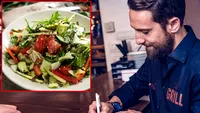 Nu este o eroare! Câți lei costă o simplă salată în restaurantul lui Dani Oțil din București