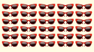 Test de inteligență | O singură pereche de ochelari de soare este diferită de celelalte 29. O puteți găsi?