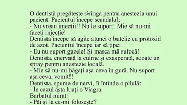 Bancul începutului de săptămână | Nu vreau injecții! Nu le suport
