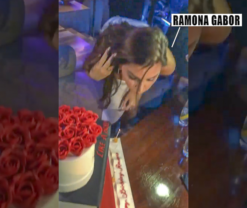 Ramona Gabor și-a făcut ziua în Dubai, 
cu șampanii scumpe, confetti, clovni 
și un tort uriaș