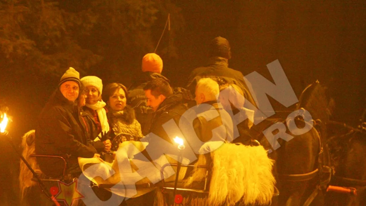 Costel Casuneanu, aventuri la Poiana Brasov! Fotografii de colectie cu familia unuia dintre cei mai bogati romani: regele asfaltului se simte bine si in caruta!