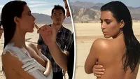 După ce s-a aflat că ar putea divorţa, KIM KARDASHIAN a apărut topless într-un pictorial provocator