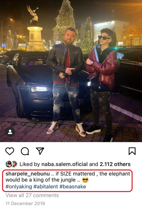 Sharpele Nebunu și Abi Talent au o relație strânsă © Instagram