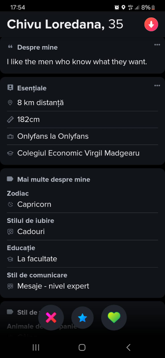 Loredana Chivu, activă pe o aplicație de dating