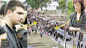 Fiul risipitor nu s-a apropiat de sicriul milionarului Gheorghe Naghi! A stat la 20 de metri de sora vitrega