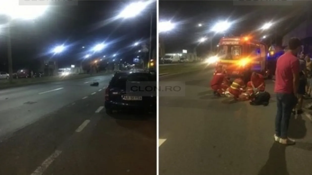 Accident mortal în Arad. Un bărbat a fost lovit pe trecere de un şofer beat şi proiectat 30 de metri