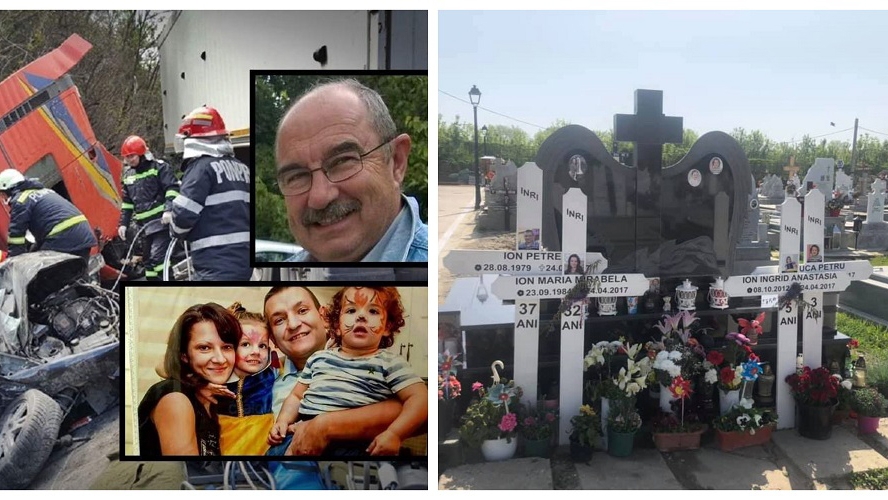 Şoferul de TIR care a ucis o familie întreagă și pe antrenorul Mihai Bobocică a fost condamnat la 5 ani de închisoare. Câți bani trebuie să plătească pentru daunele morale