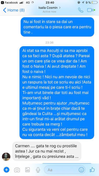 Dovada clară a infidelității lui Carmen de la Sălciua! Conversațiile dintre ea și amant au fost scoase la iveală